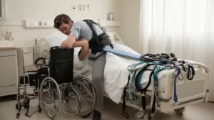 Dźwiganie osoby niepełnosprawnej