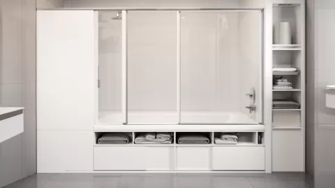 Obudowa wanny ze schowkami 140x70